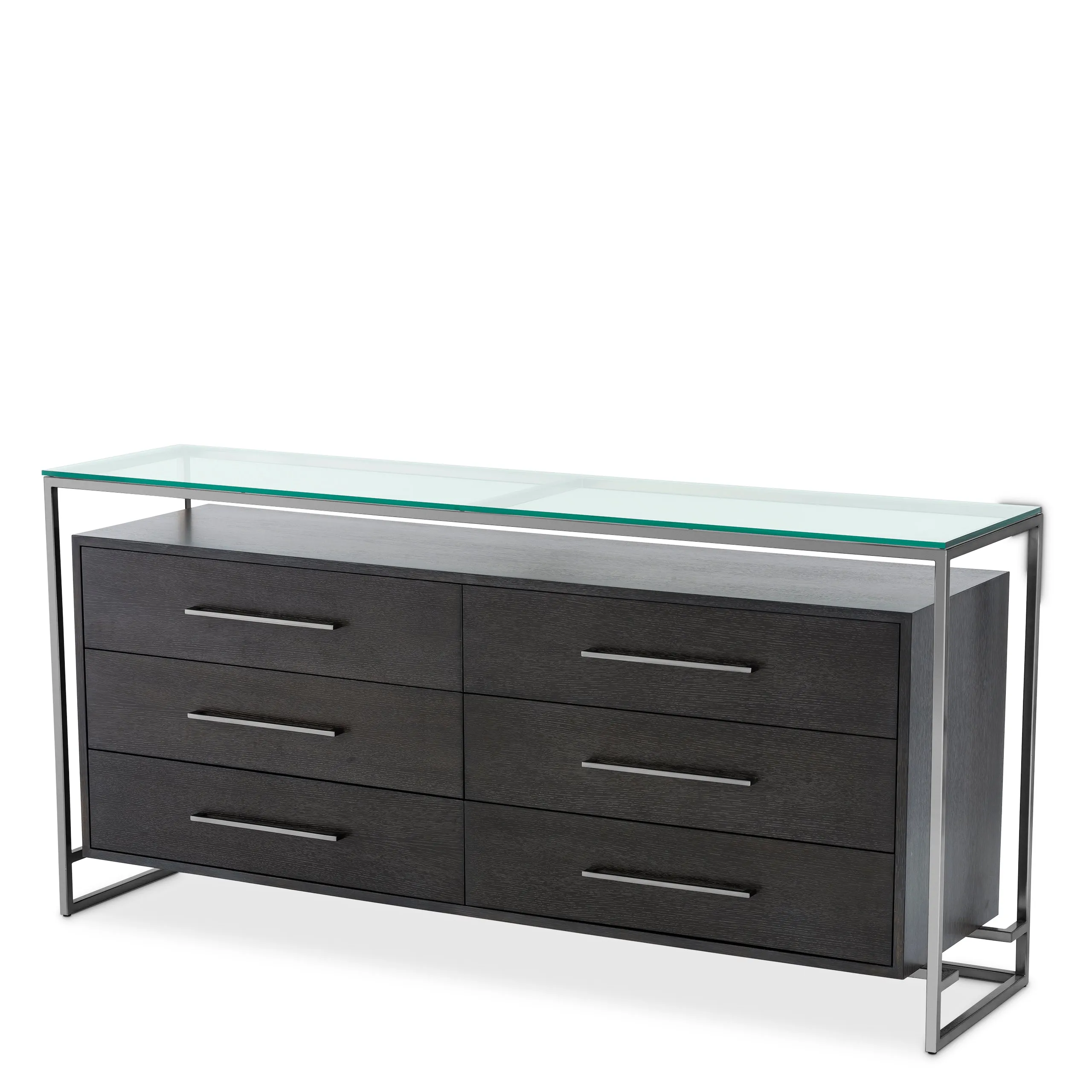 110621 - Dresser Durand charcoal oak venee bl nickel finish