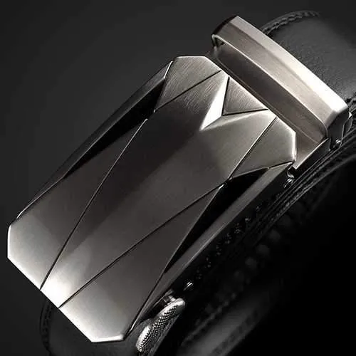 125CM Men Dress Belt Genuine Leather 36mm Wide Business Belt