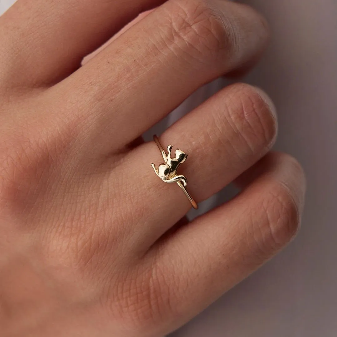 14k Gold Squirrel Ring