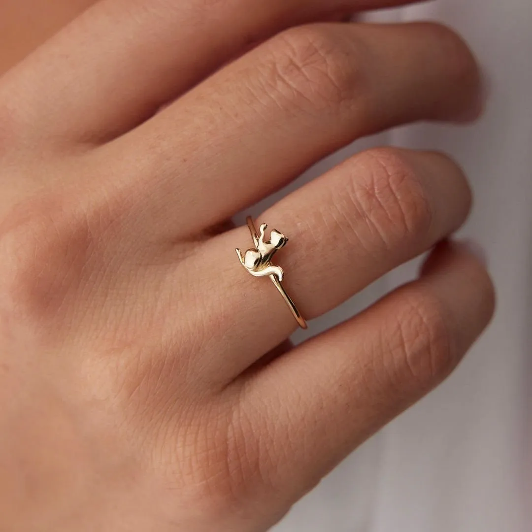 14k Gold Squirrel Ring