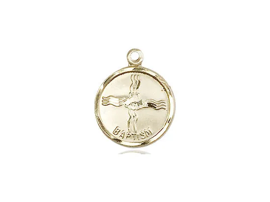 14kt Gold Filled Baptism Pendant & Chain