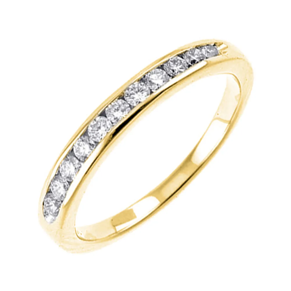 14KT Yellow Gold & Diamond Band - 1/3 ctw