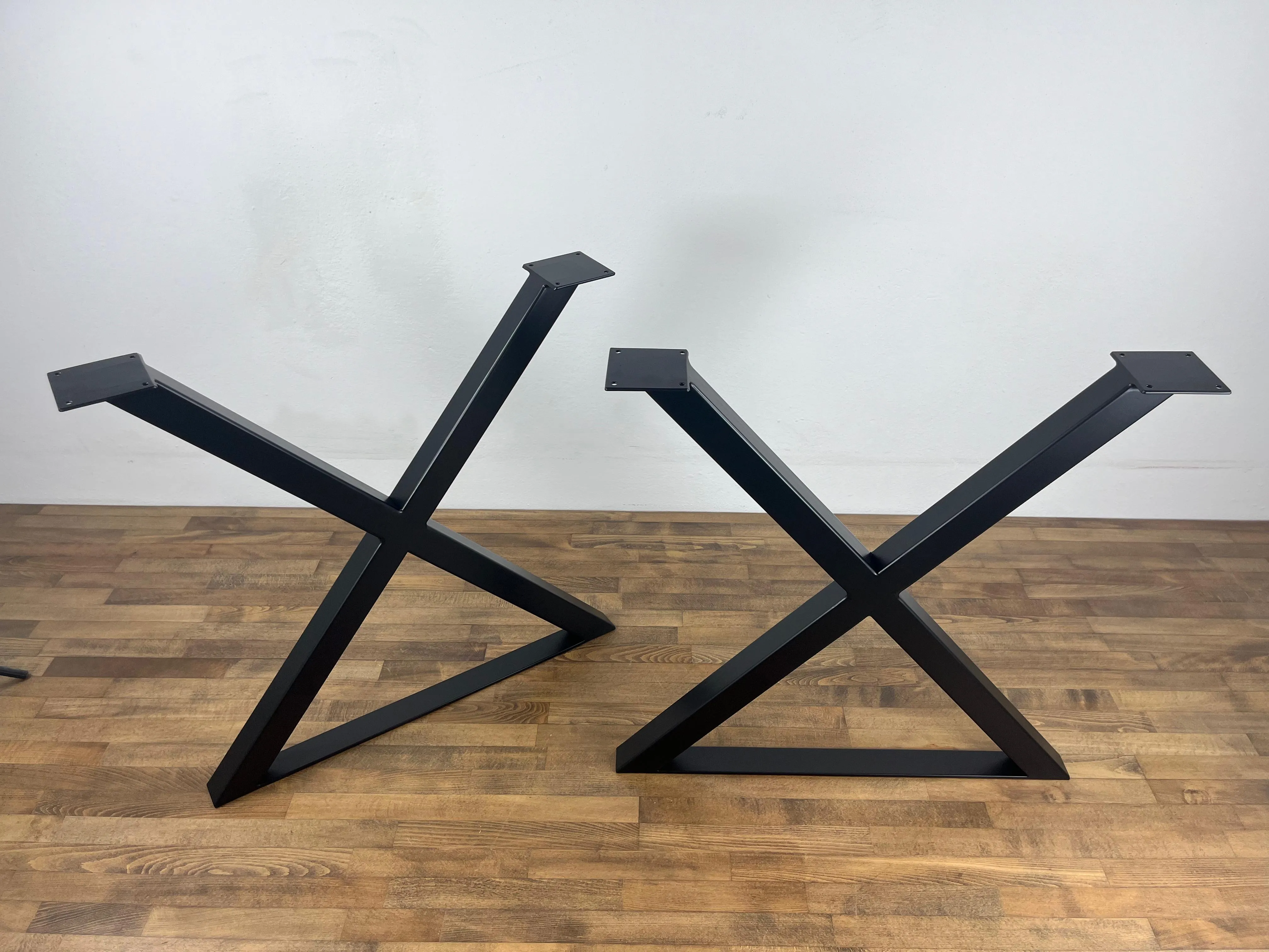 28" X-Frame Steel Table Legs, 28" Base Width, Set(2)