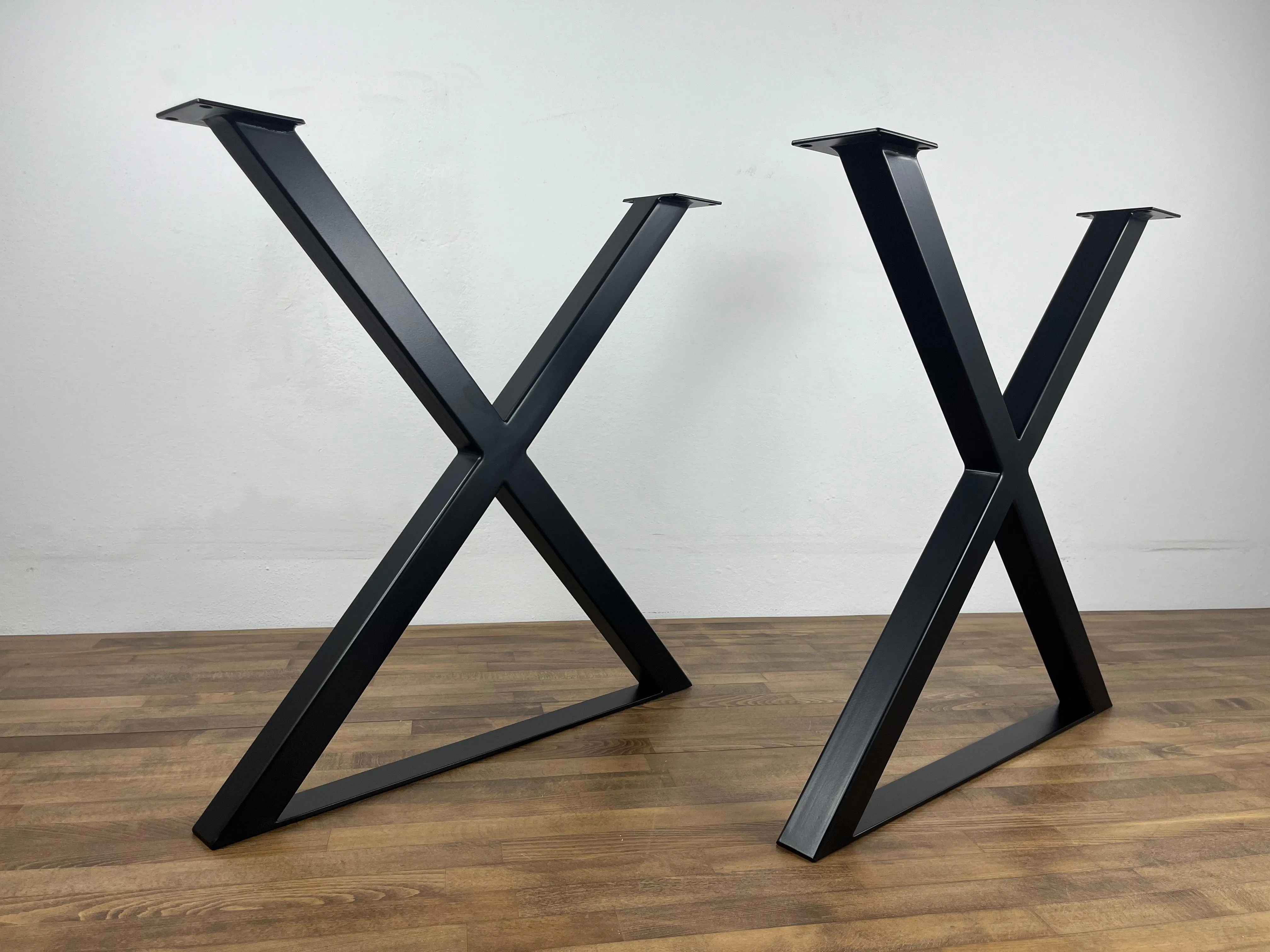 28" X-Frame Steel Table Legs, 28" Base Width, Set(2)