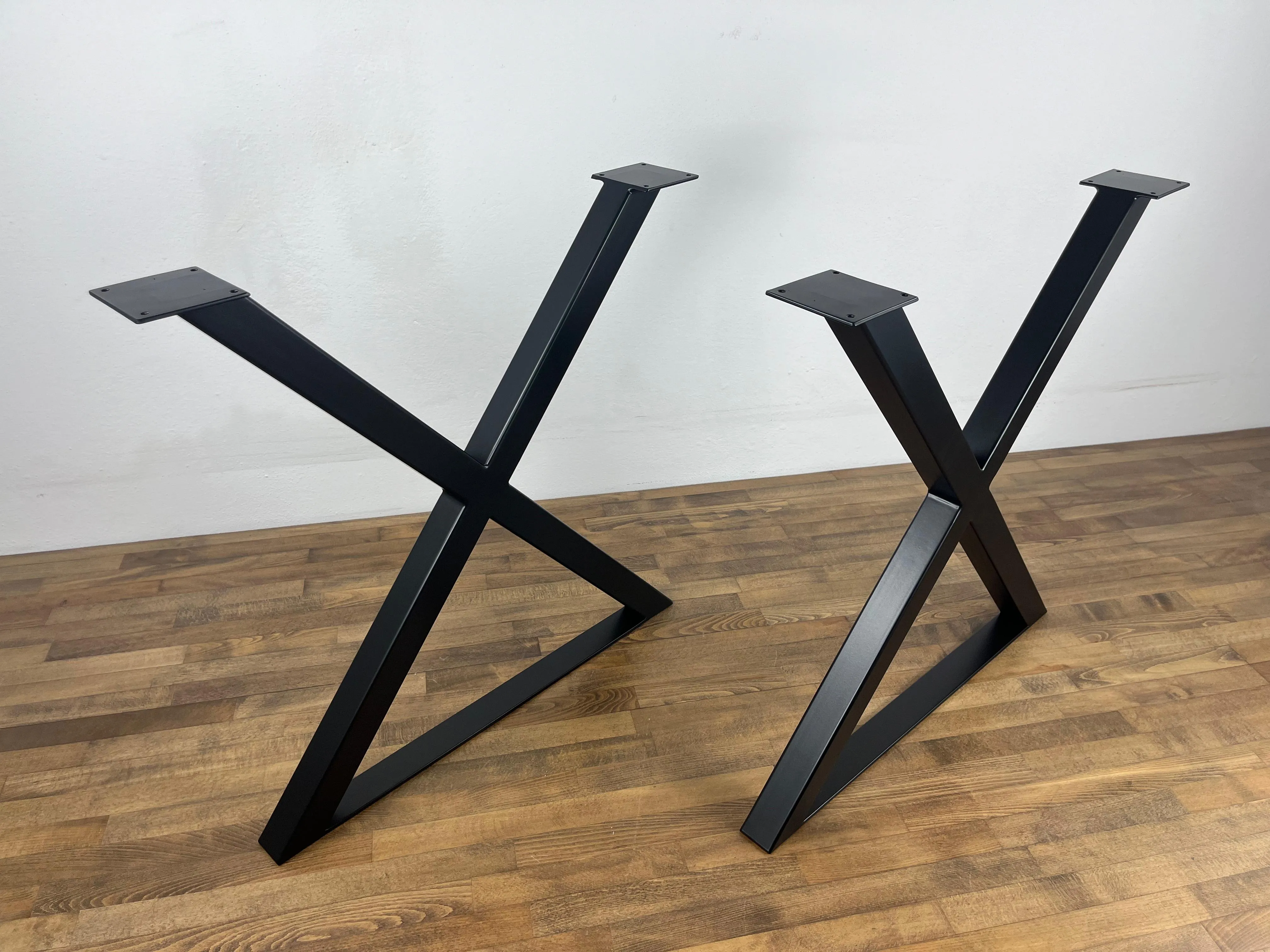 28" X-Frame Steel Table Legs, 28" Base Width, Set(2)