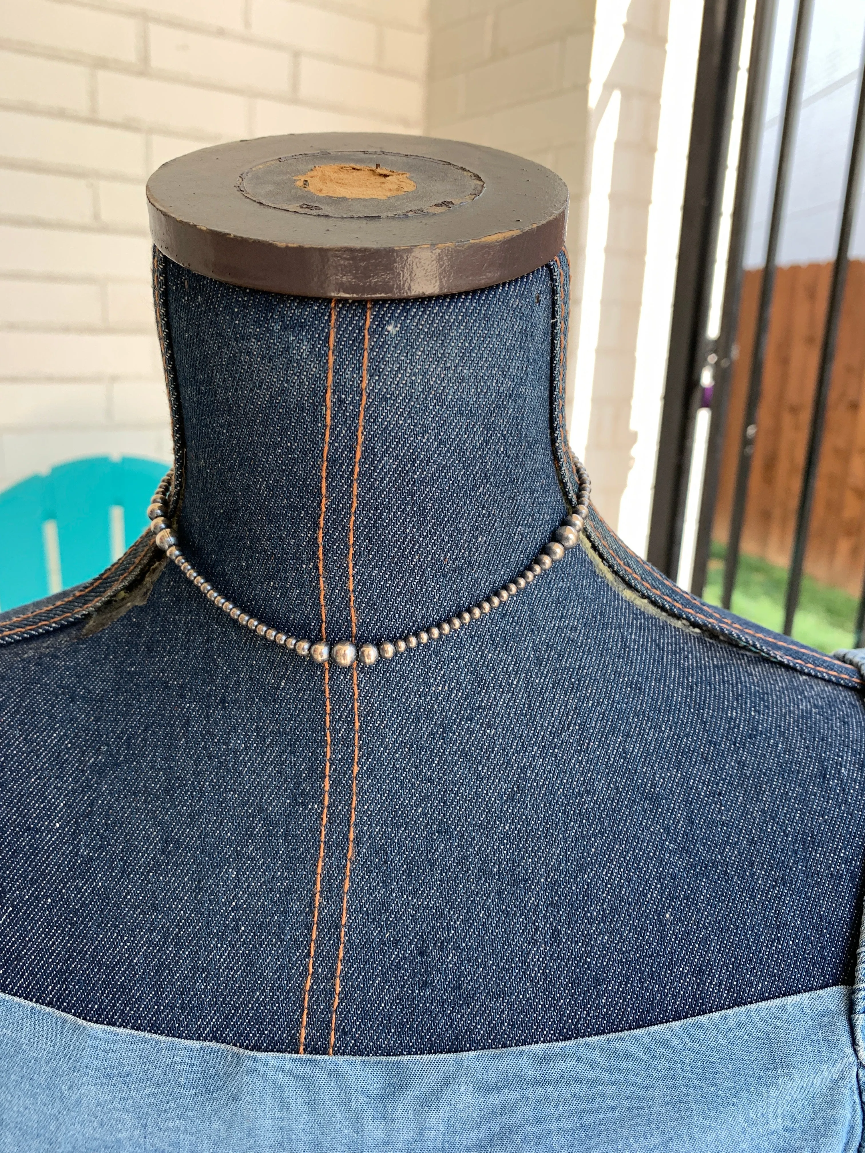 3-6 mm Variated "Navajo Style" Sterling Pearls