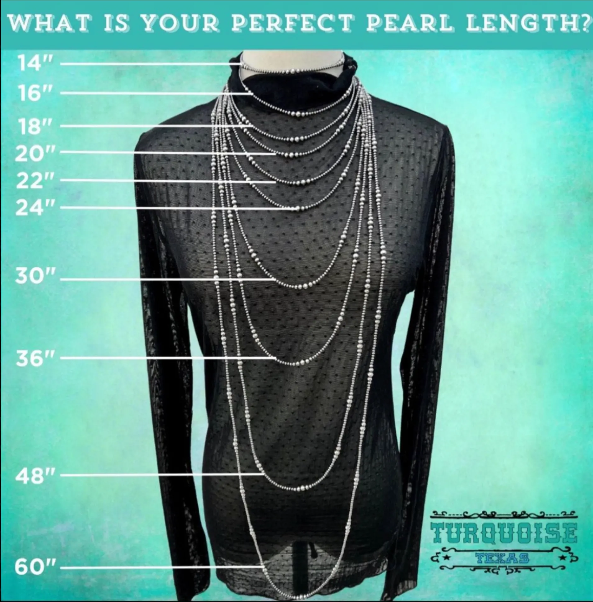 3-6 mm Variated "Navajo Style" Sterling Pearls