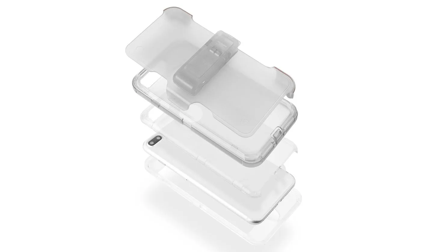 4 in 1 Case With Clip Shockproof For iPhone6/6S7/8/6 6S 7 8 Plus/X/XS/XR/Xs Max