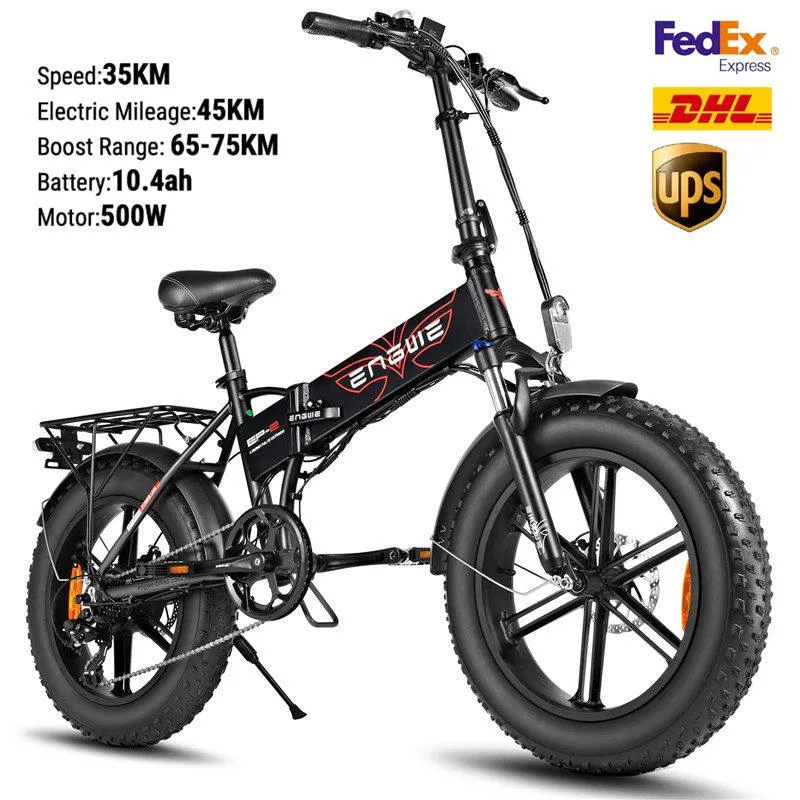 48V 500w Folding Fat Tire Off Road High Speed Electric Bicycle
