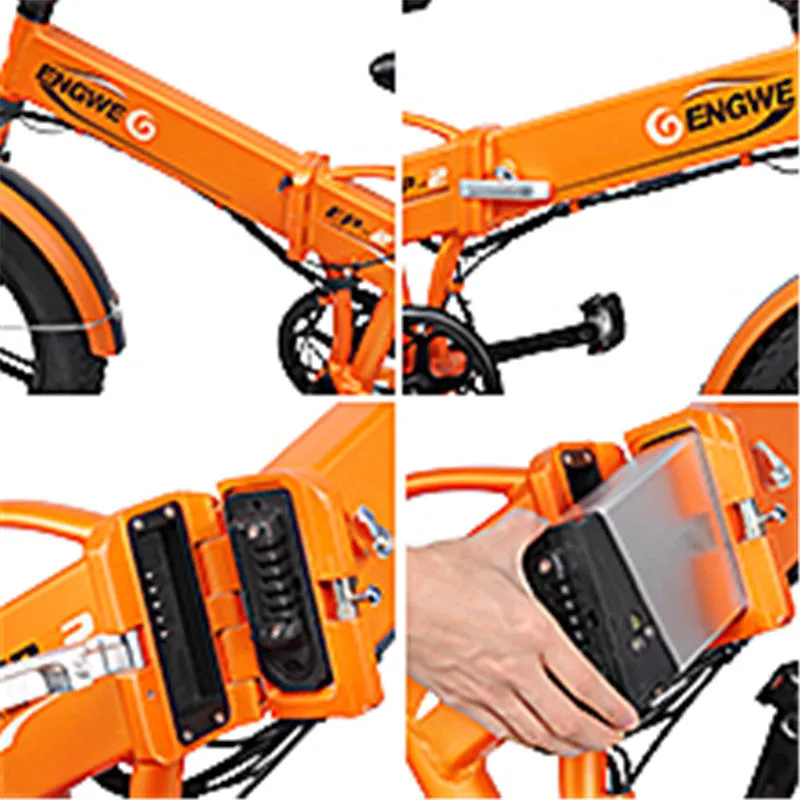 48V 500w Folding Fat Tire Off Road High Speed Electric Bicycle