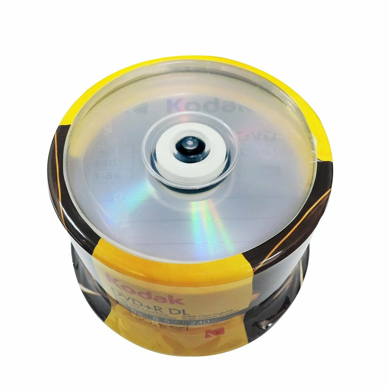 50-Pack Kodak 8X Logo Top DVD R DL Dual Layer Disc 8.5GB