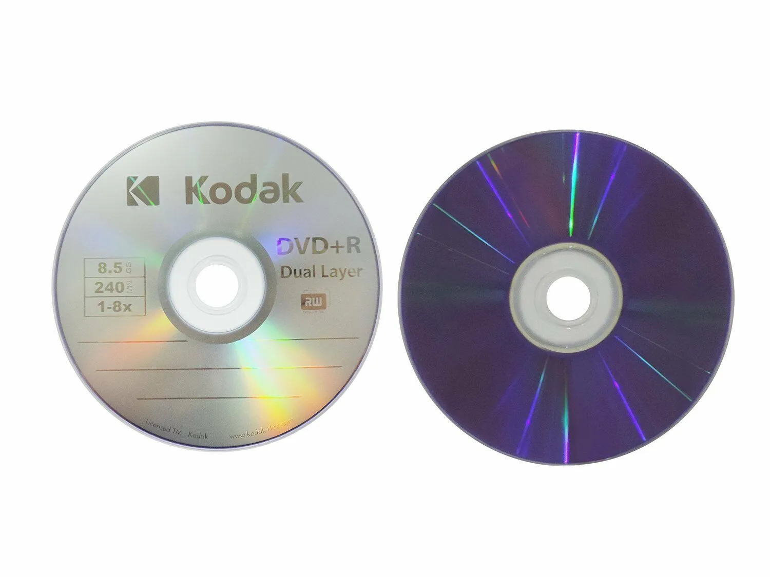 50-Pack Kodak 8X Logo Top DVD R DL Dual Layer Disc 8.5GB
