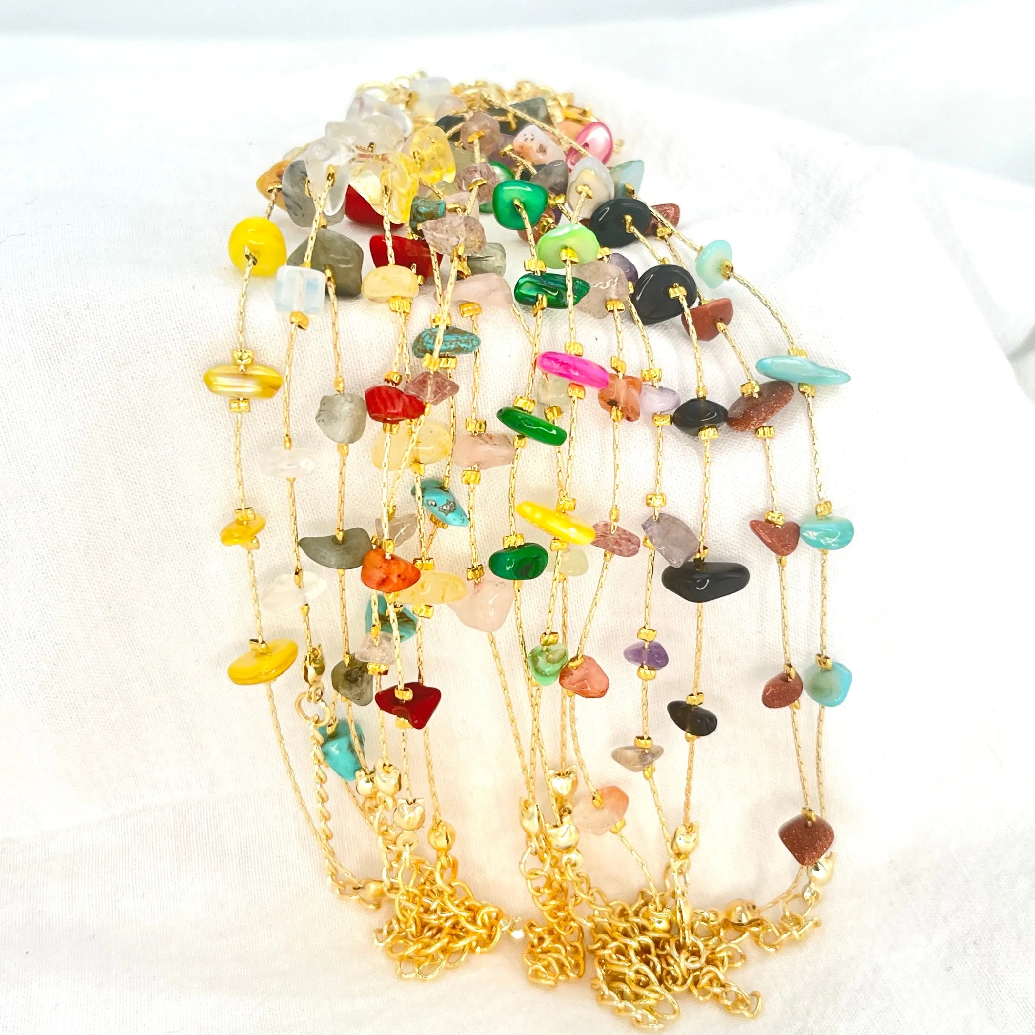 Adjustable Natural Stone Chain – Elegance & Versatility