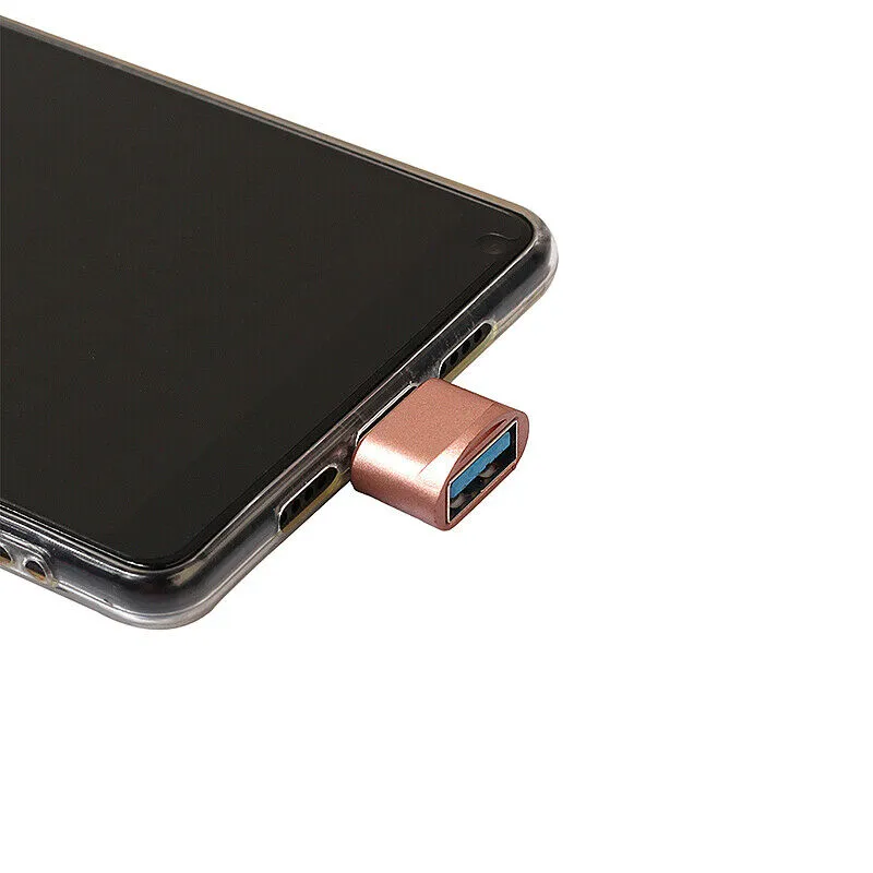 Aluminium USB 2.0/Micro USB Adaptor/Connector (Silver)