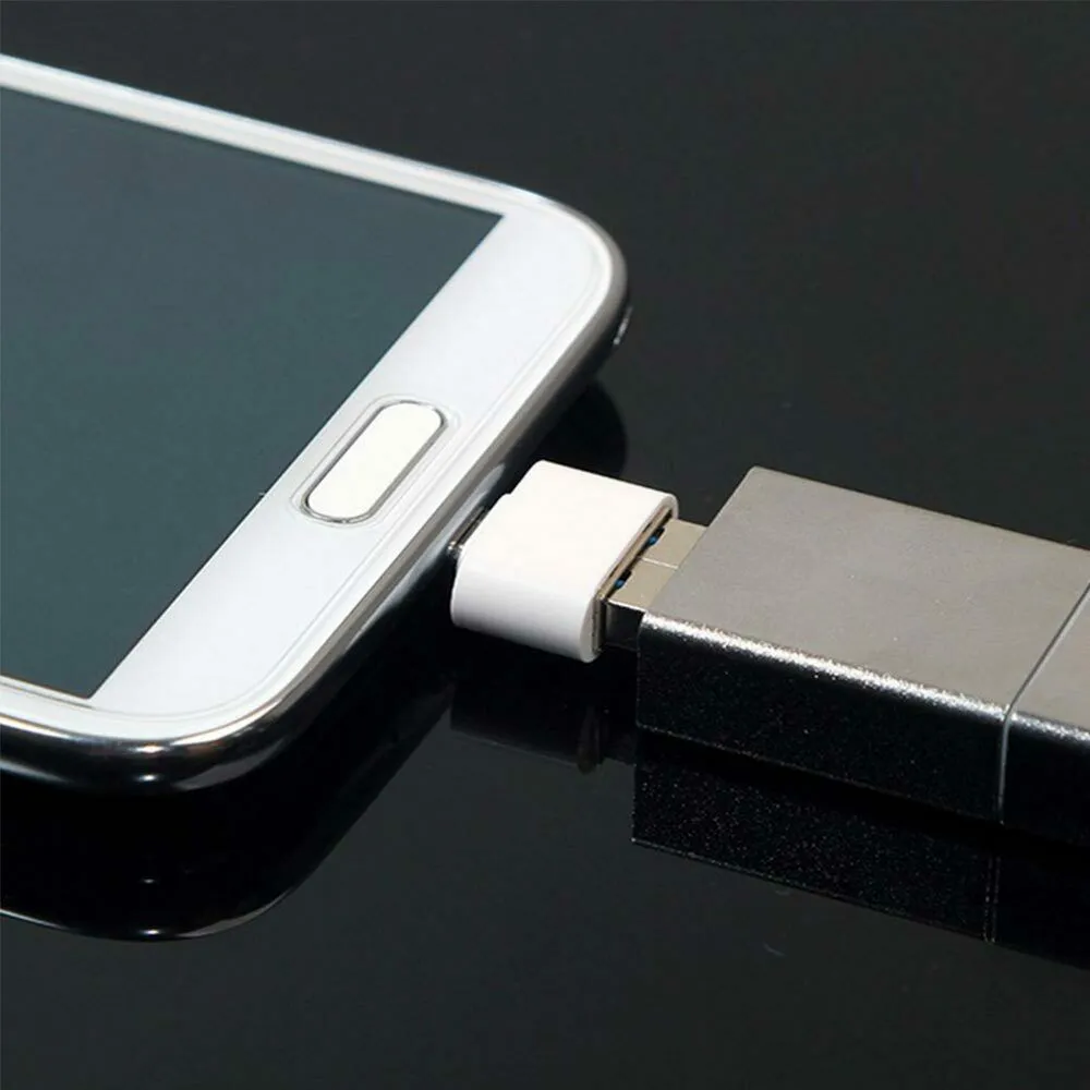 Aluminium USB 2.0/Micro USB Adaptor/Connector (Silver)