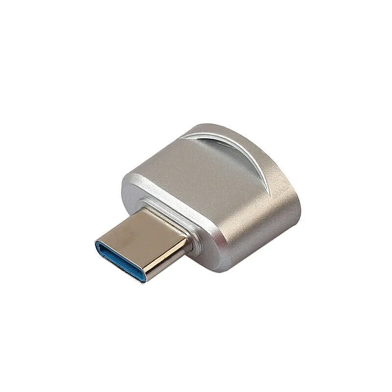 Aluminium USB 2.0/Micro USB Adaptor/Connector (Silver)