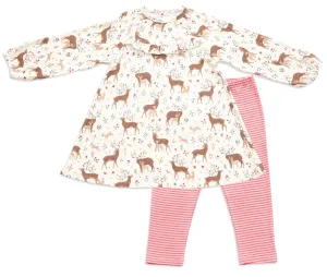Angel Dear Little Deer Bamboo Dress & Legging Set