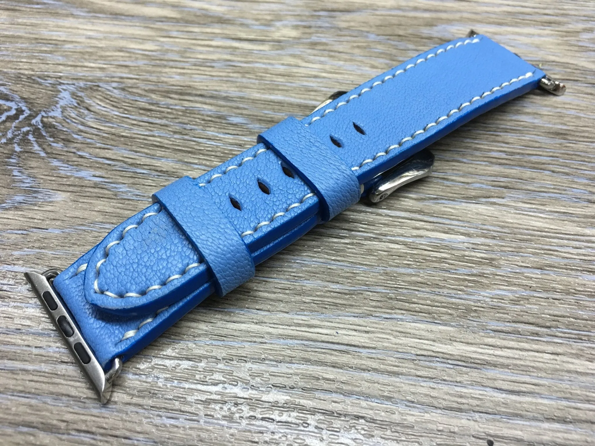 Apple Watch Band Series 8, iWatch Band, Smart Watch Band, Leather Watch Straps for Google Pixel, Apple Watch 45mm Space Grey