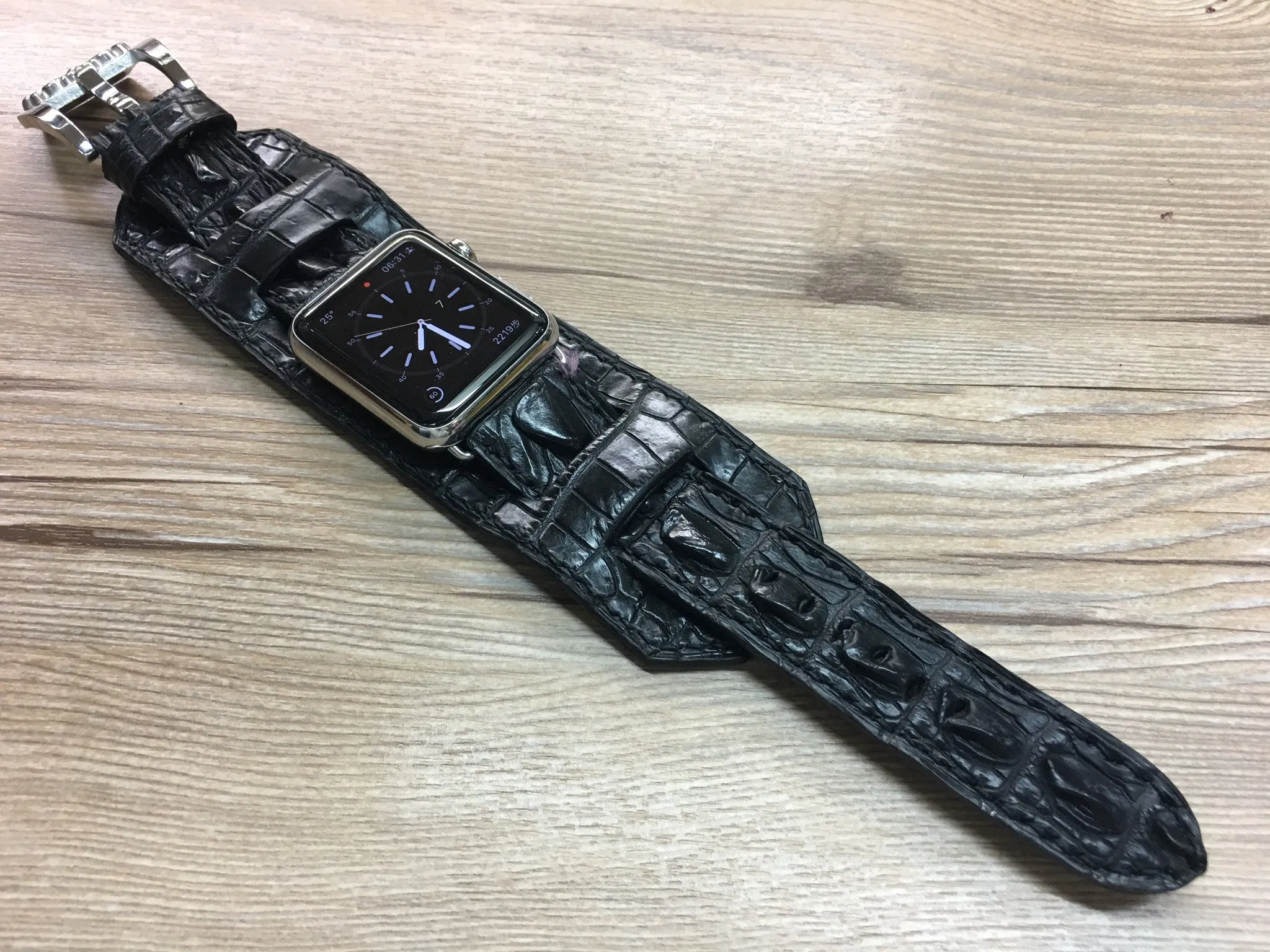 Apple Watch Ultra, Apple Watch 45mm watch band, Smartwatch Leather watch Band, Alligator Watch Band 49mm 44mm 42mm, Valentines Day Gift Ideas
