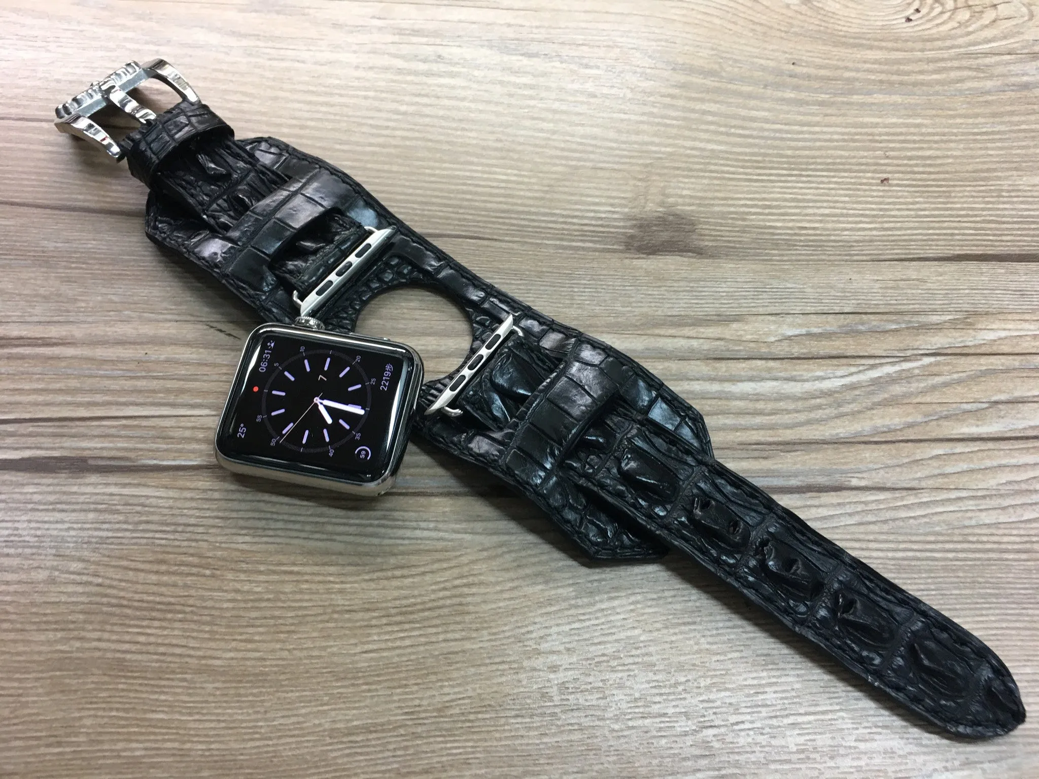 Apple Watch Ultra, Apple Watch 45mm watch band, Smartwatch Leather watch Band, Alligator Watch Band 49mm 44mm 42mm, Valentines Day Gift Ideas