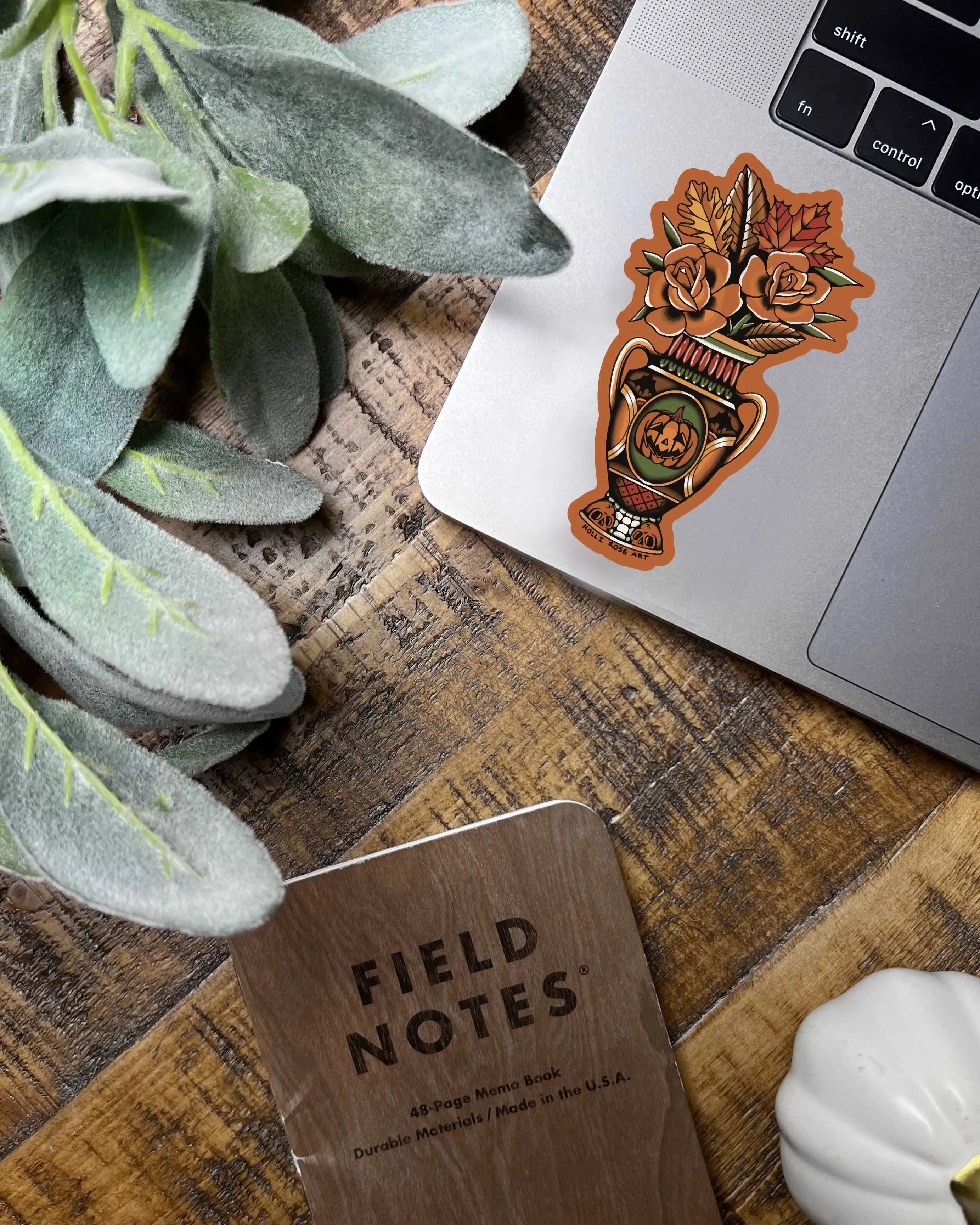 Autumn Vase Sticker