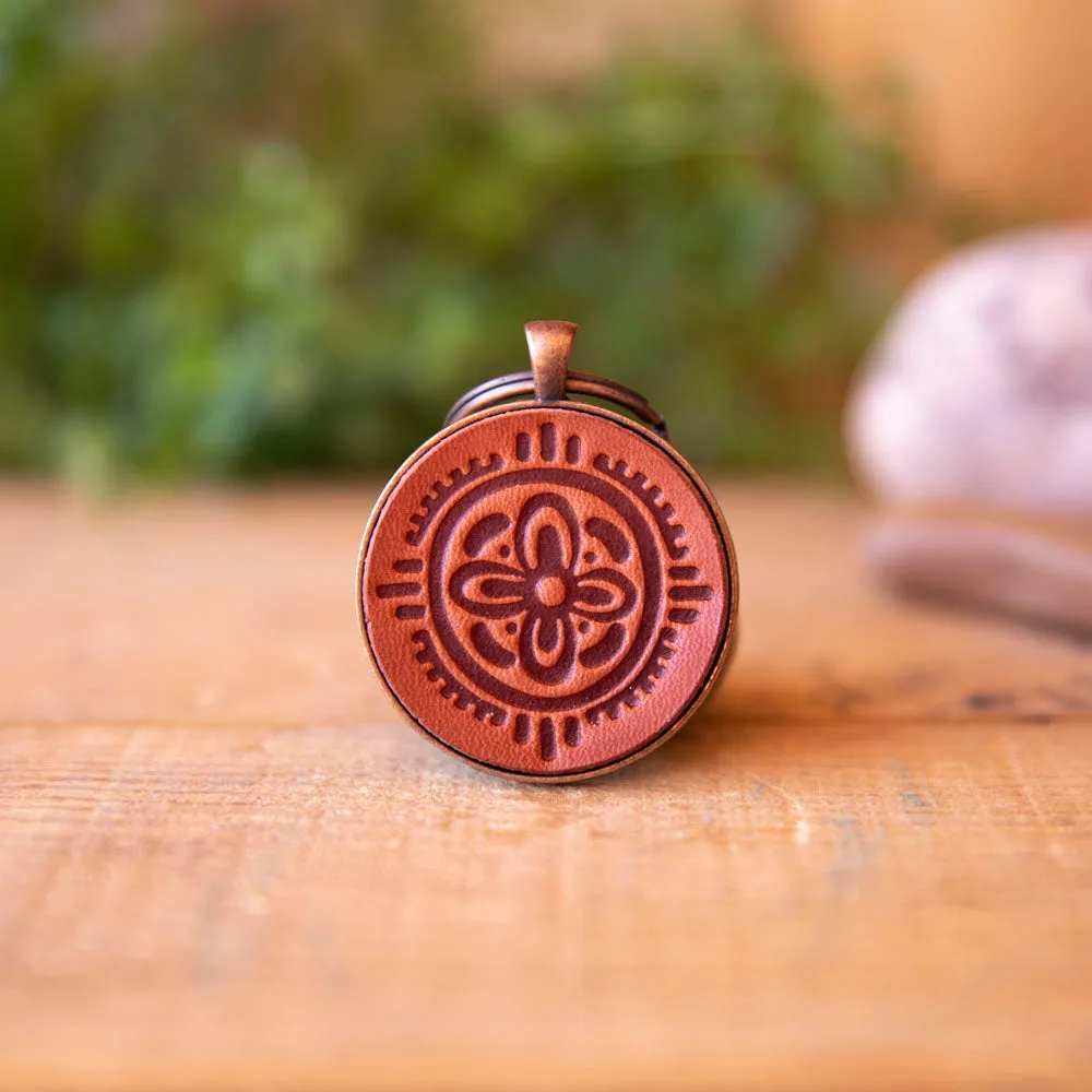 Aztec Flower Keychain