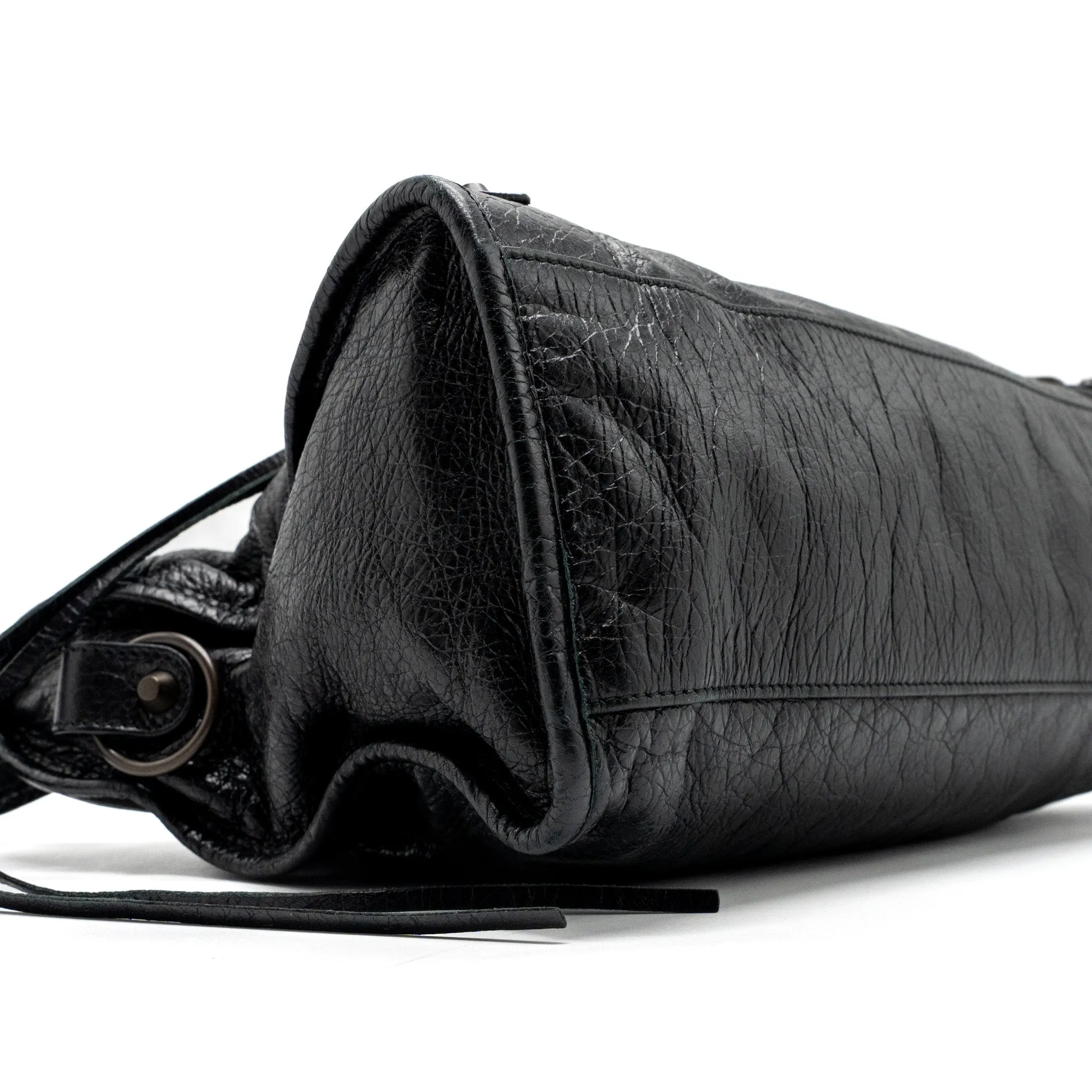 Balenciaga Classic City Bag Leather Black ruthenium silver Hardware