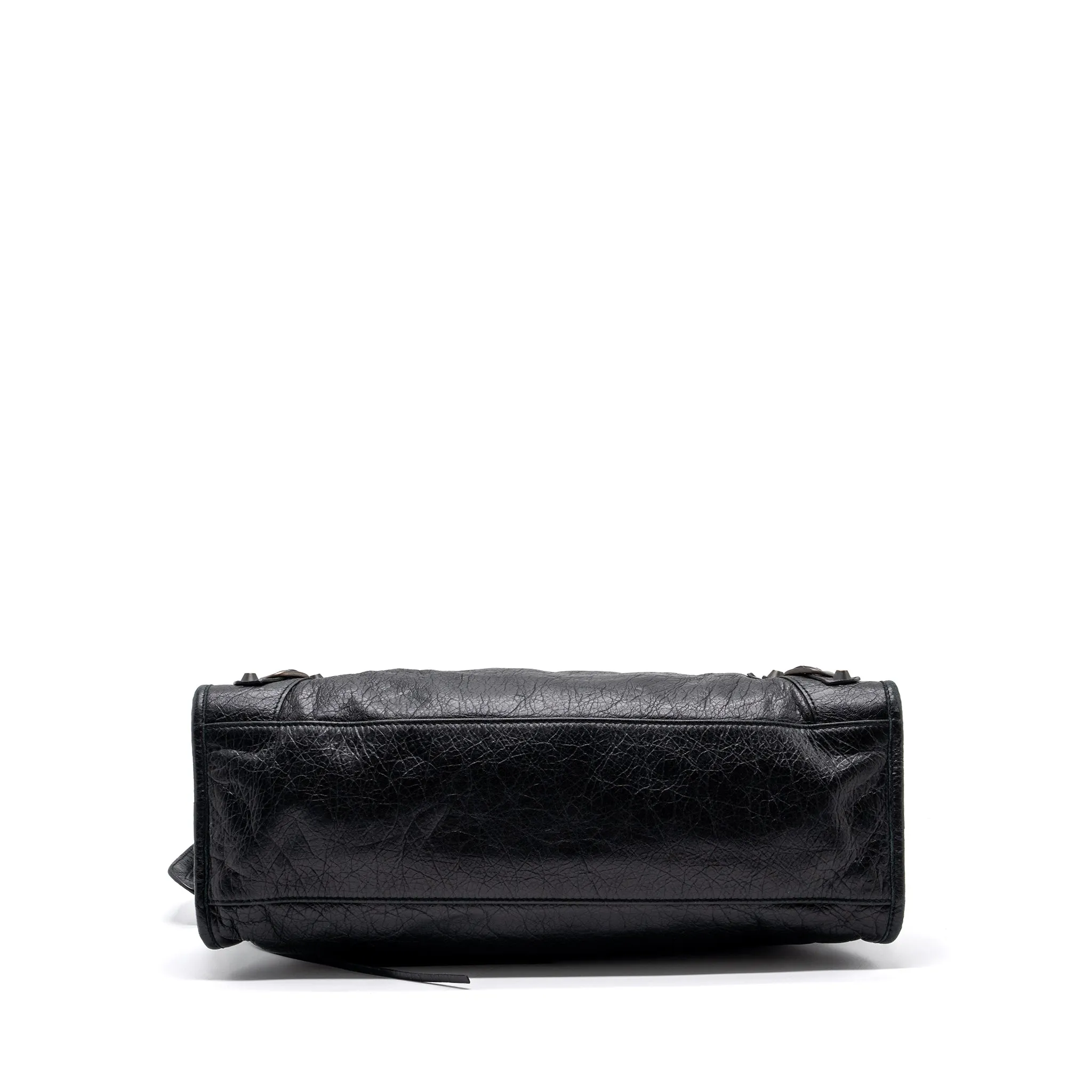 Balenciaga Classic City Bag Leather Black ruthenium silver Hardware