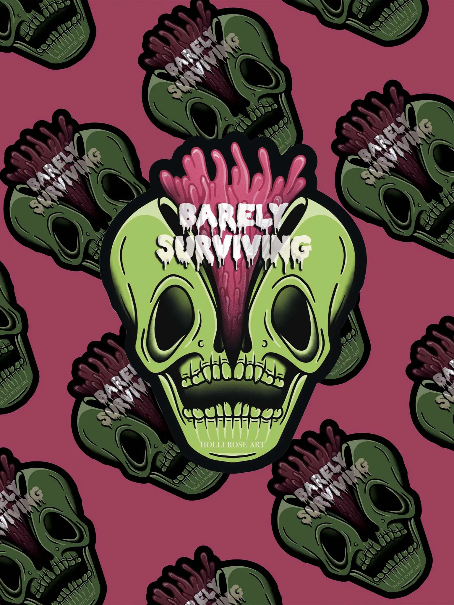 Barely Surviving Sticker