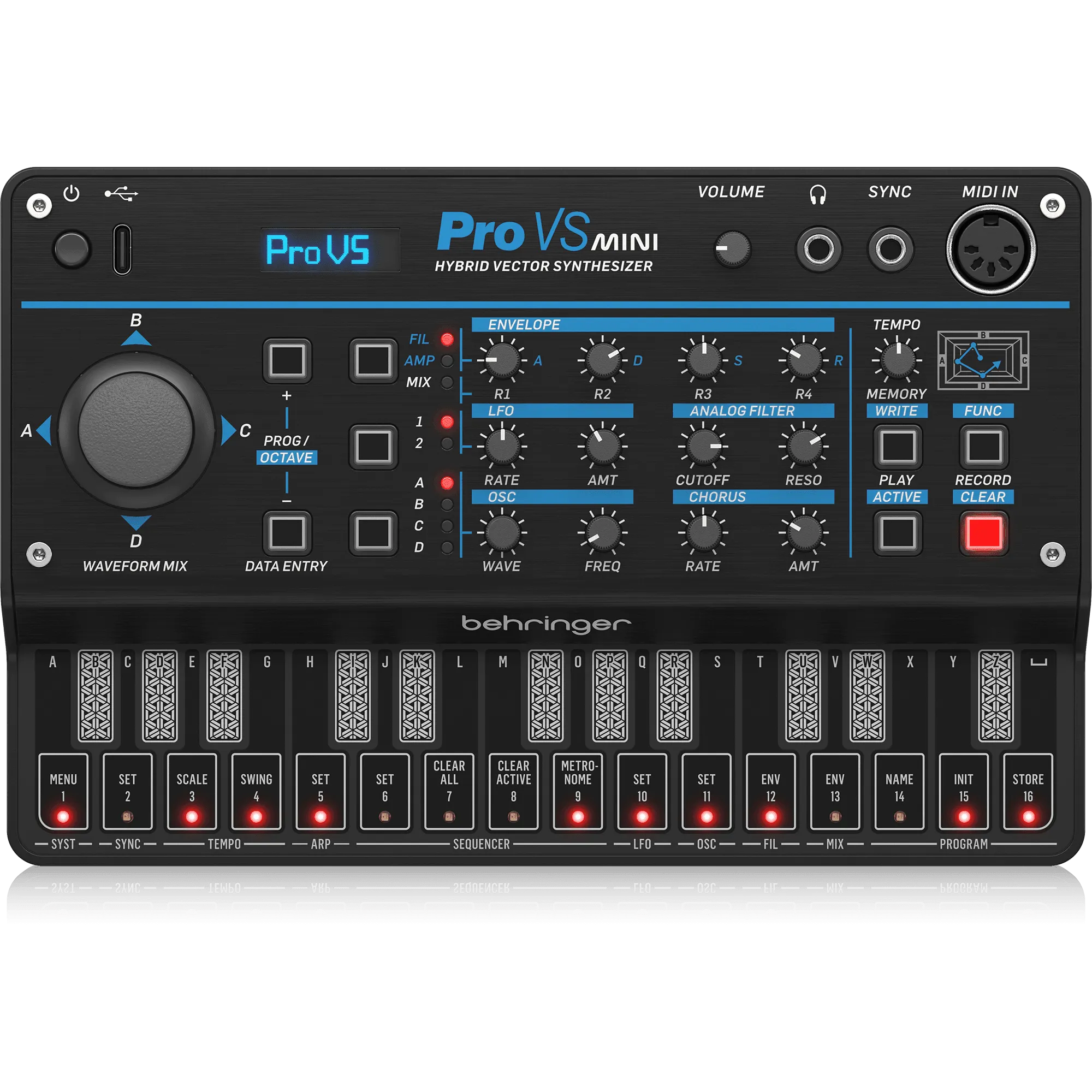 Behringer PRO VS MINI Portable 4-Voice Hybrid Synthesizer