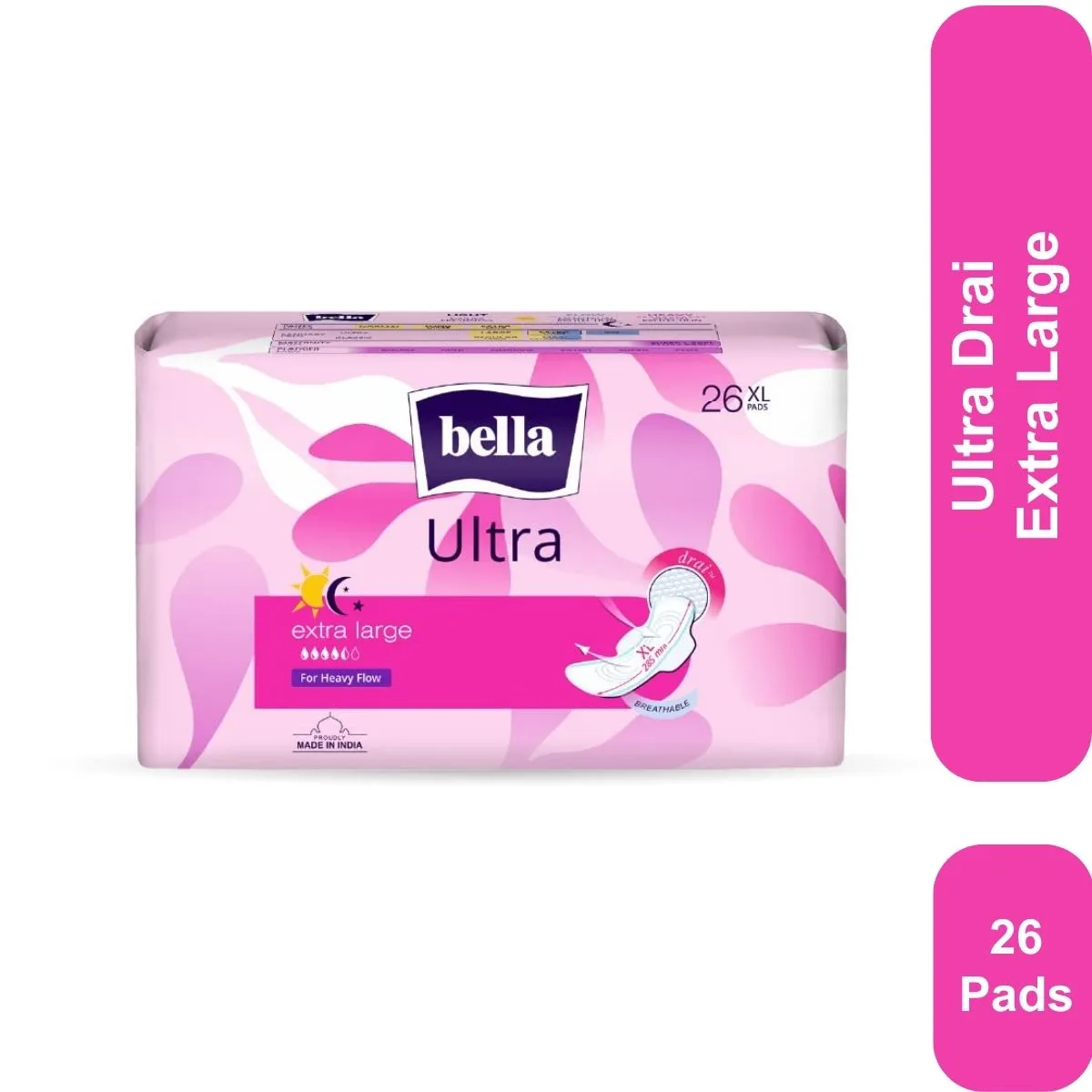 Bella Ultra Drai Sanitary Napkins Extra Large 26 Pcs