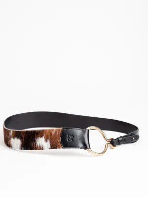 belt - dappled nero
