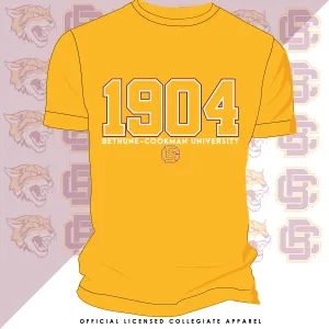 Bethune-Cookman |  Vintage EST. Gold Unisex Tees (**)