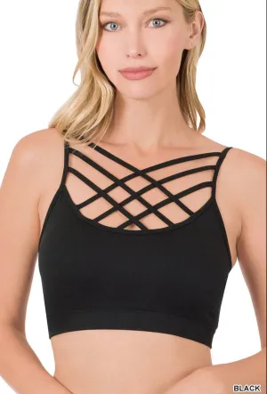 Black Criss Cross Bralette