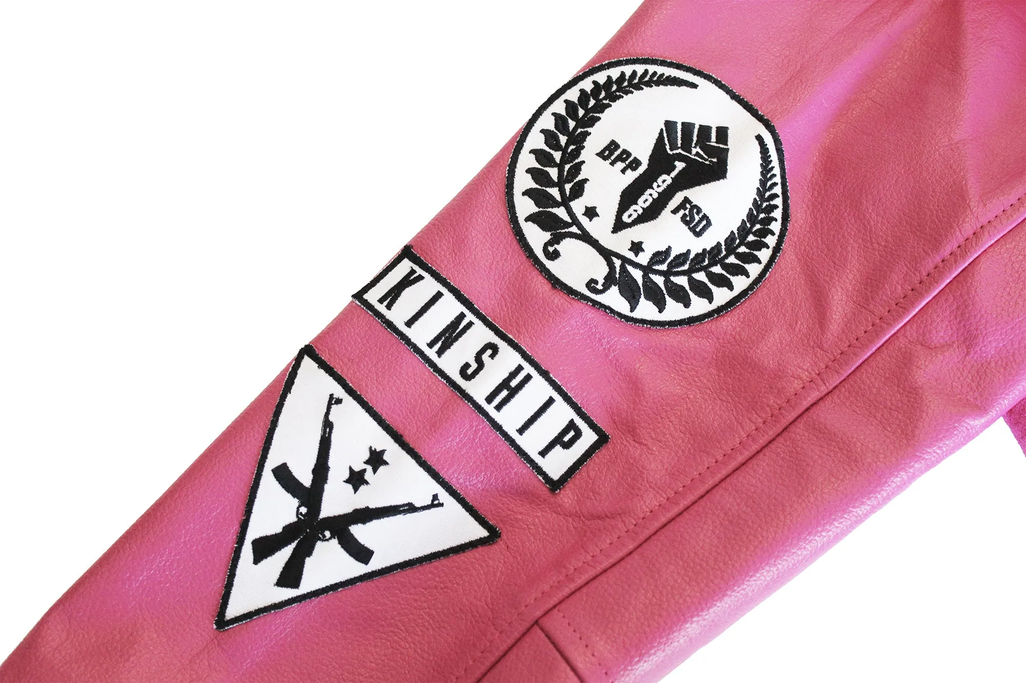Black Panther Varsity Jacket Pink Contrast (Women's Sizing)