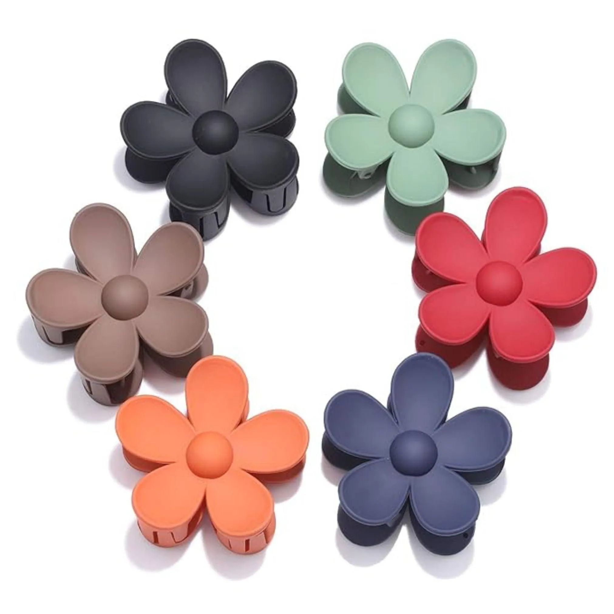 Blue Flower Hair Claw