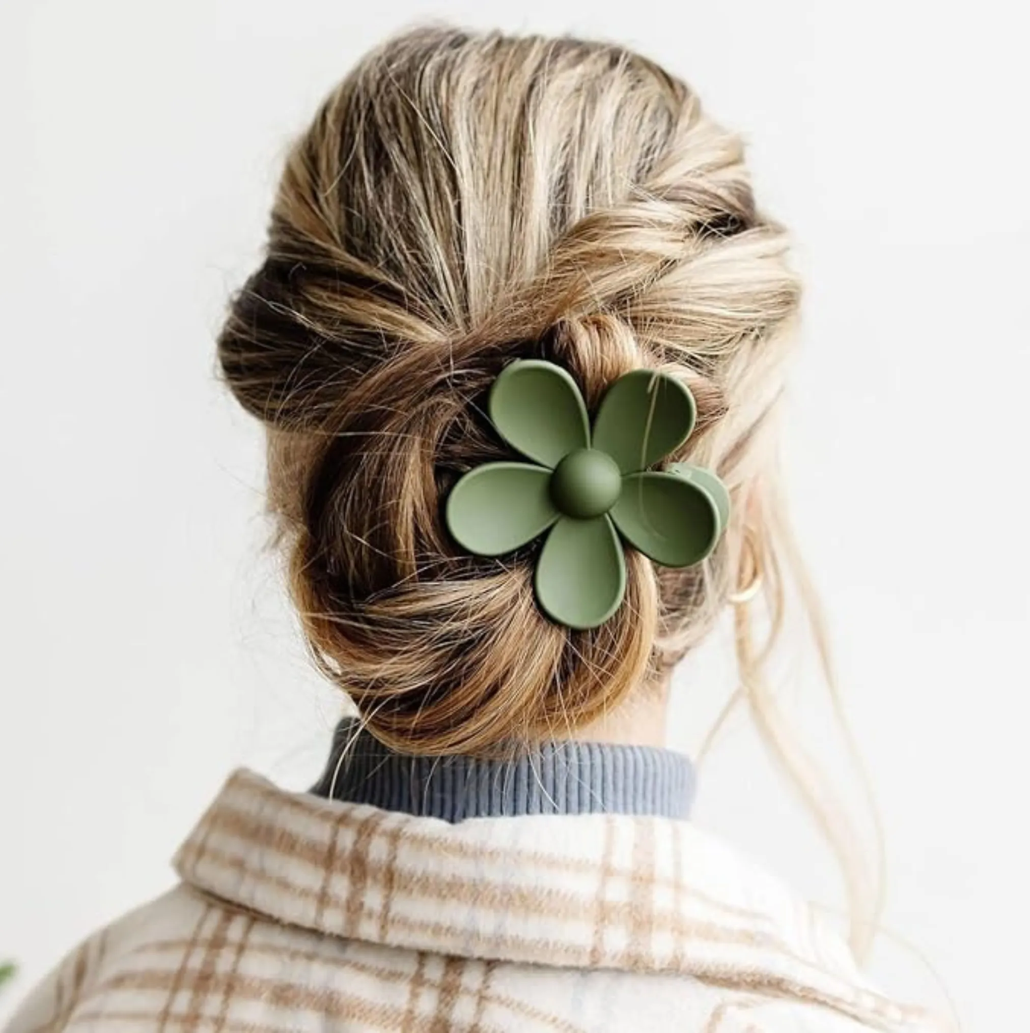 Blue Flower Hair Claw