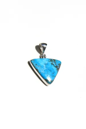 Blue Turquoise Small Triangle Pendant