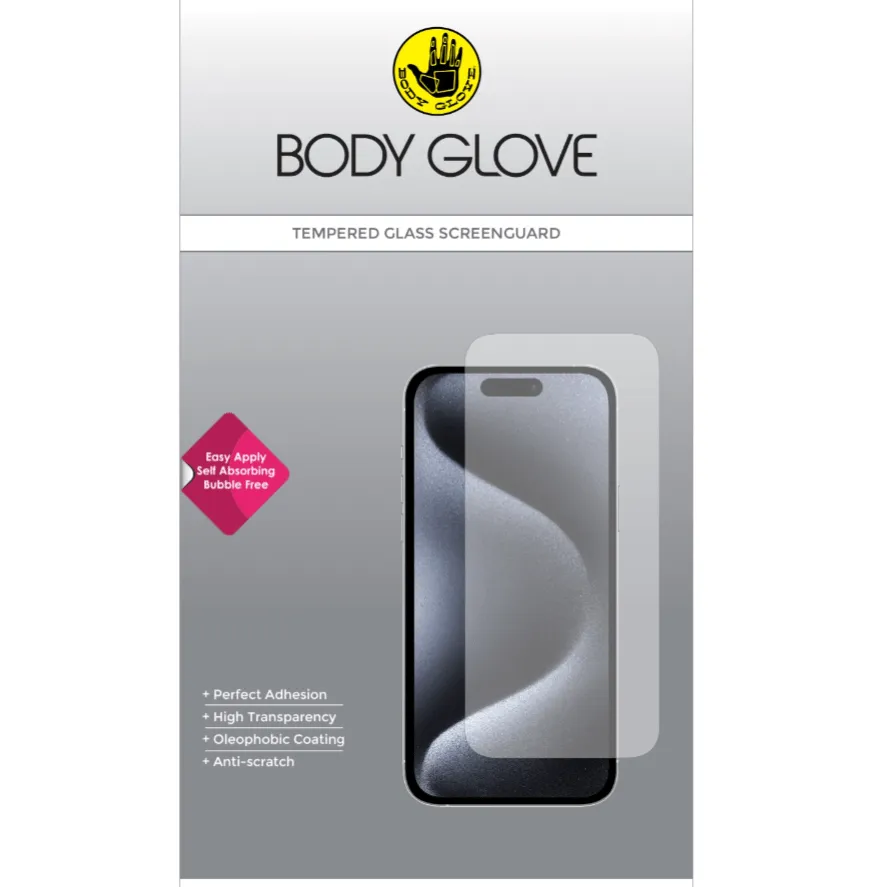 Body Glove Tempered Glass Screen Protector – Apple iPhone 16/15