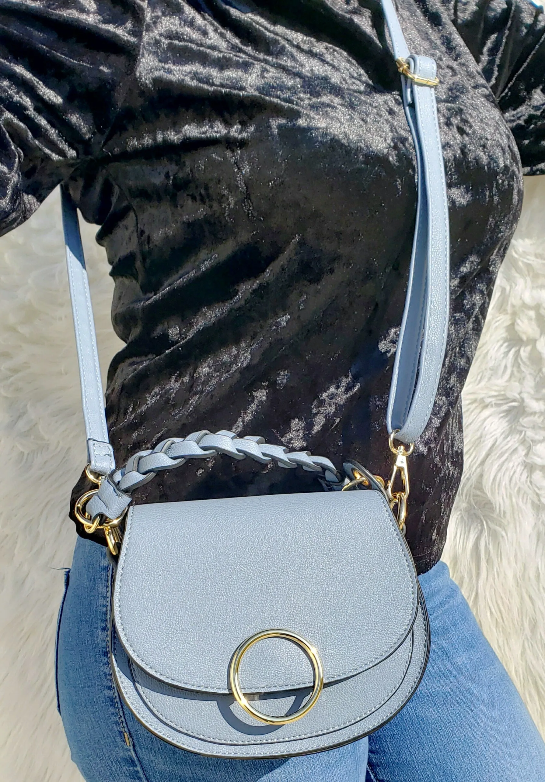 Braided Handle Body Bag