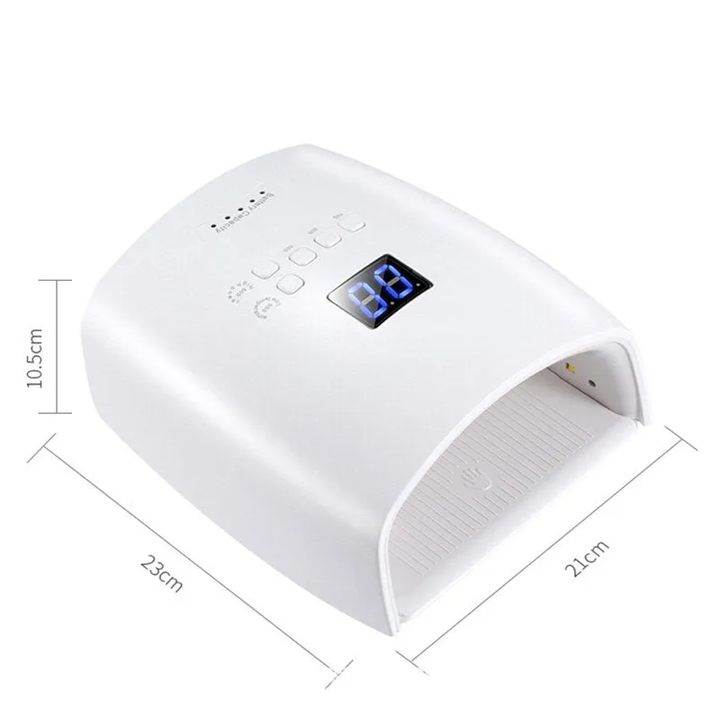 Built-in Battery Rechargeable Nail UV Lamp 48W Wireless Gel Polish Dryer S10 Pedicure Manicure Light Professional LED Nail Lamp