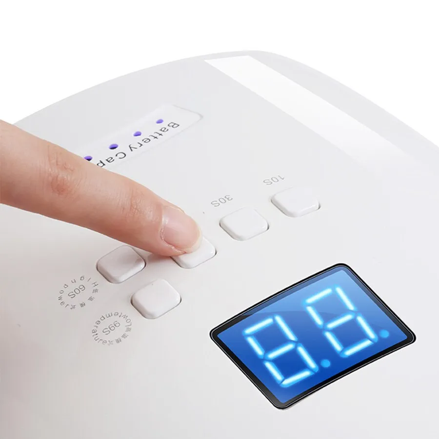 Built-in Battery Rechargeable Nail UV Lamp 48W Wireless Gel Polish Dryer S10 Pedicure Manicure Light Professional LED Nail Lamp