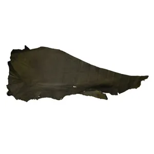 Calf (Cow) Nappa Leather Hide 2-3oz #2 Green Aprx. 6.46 to 21.53 sqft. (Approx. 14.95 sqft.)