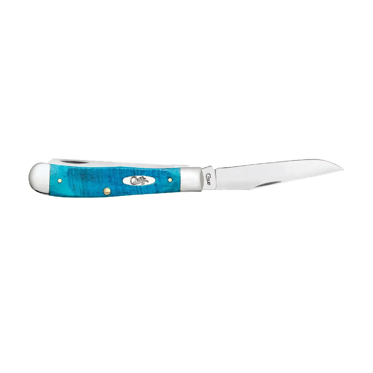CASE KNIVES SAWCUT JIG CARIBBEAN BLUE BONE TRAPPER
