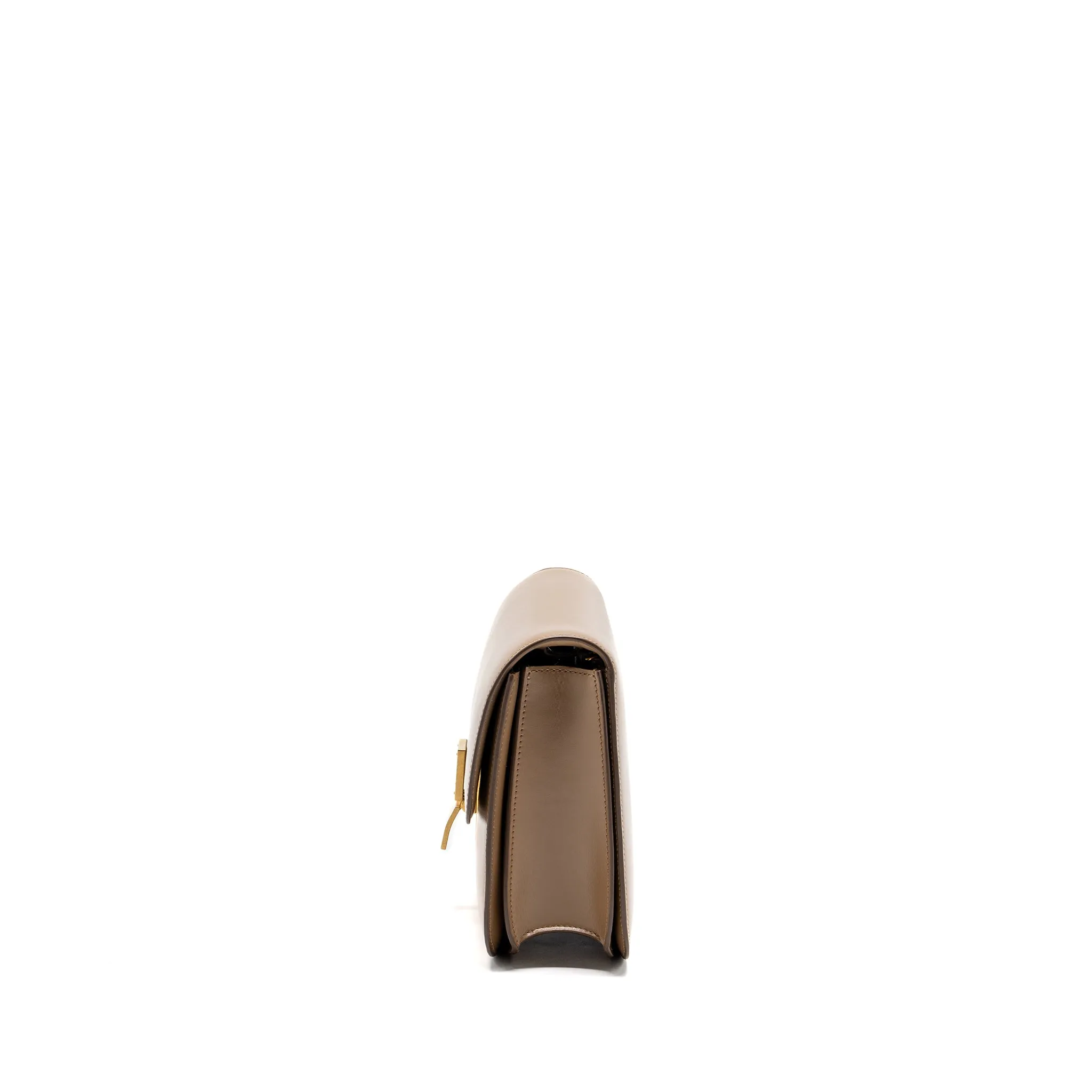Celine medium classic box bag Calfskin Beige GHW