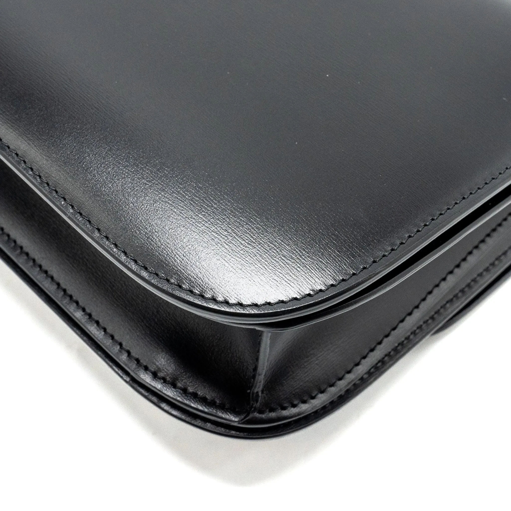Celine Medium Classic Box Bag Calfskin Black GHW