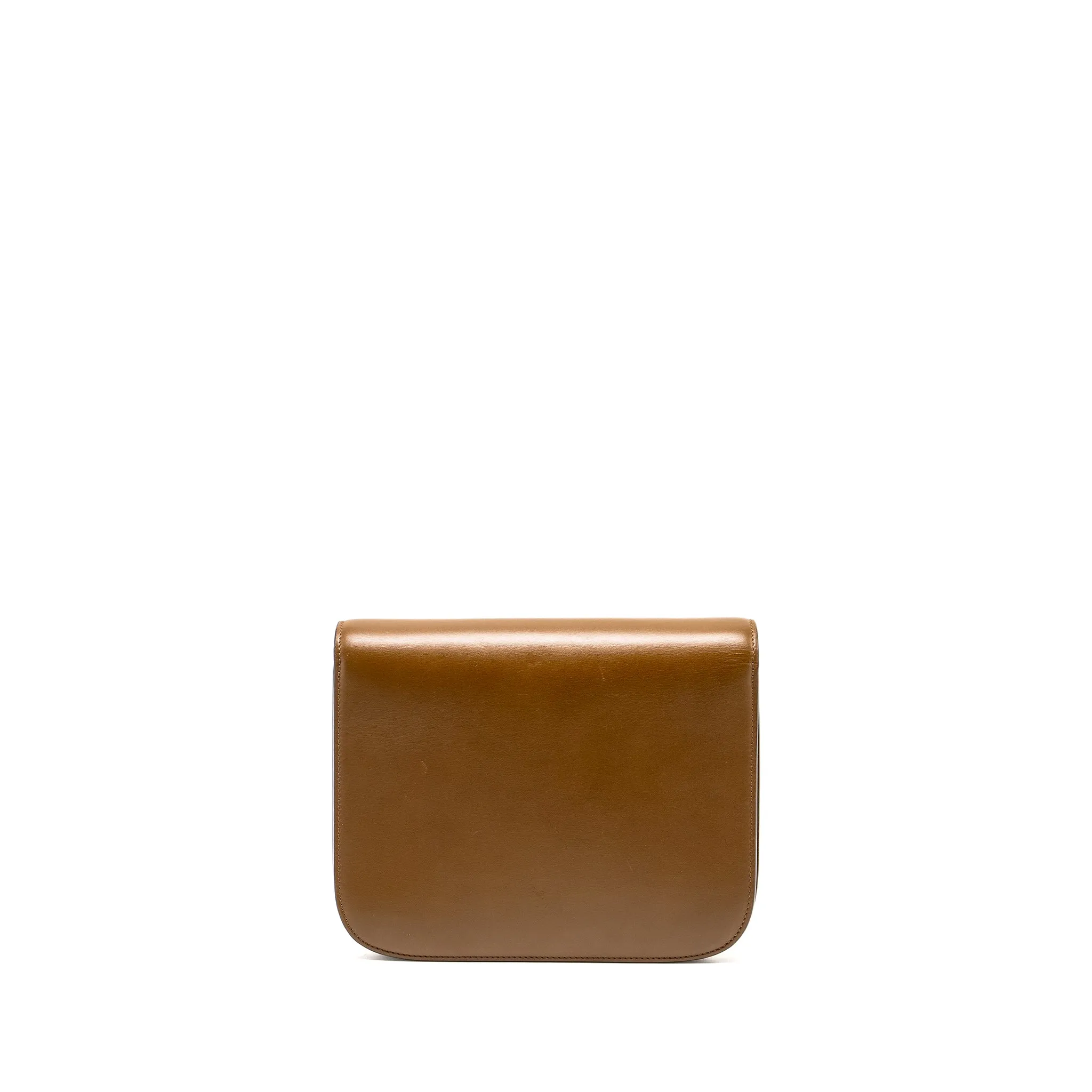 Celine Medium Classic Box Bag Calfskin Camel GHW