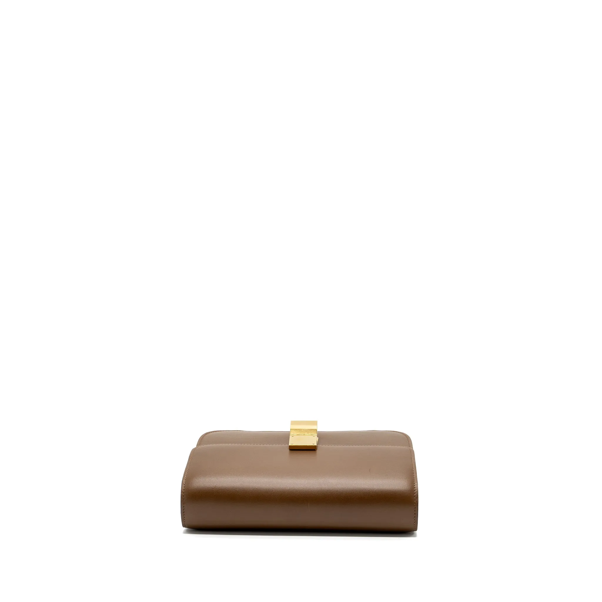 Celine medium classic box bag calfskin camel GHW