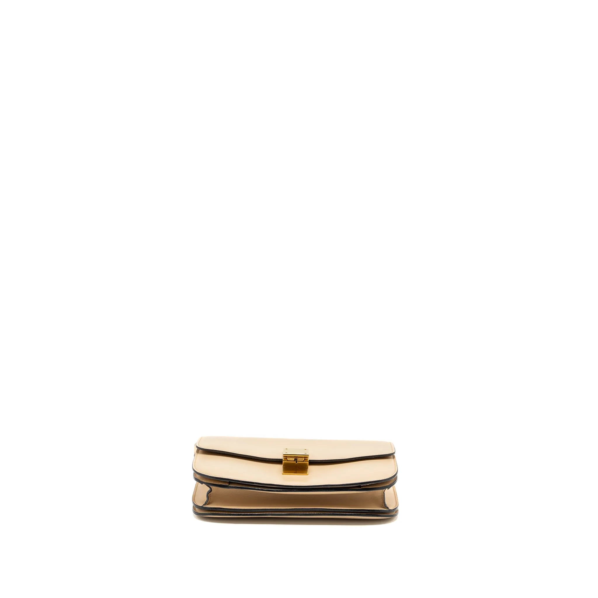 Celine Medium classic box bag calfskin light pink GHW
