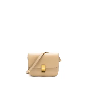 Celine Medium classic box bag calfskin light pink GHW